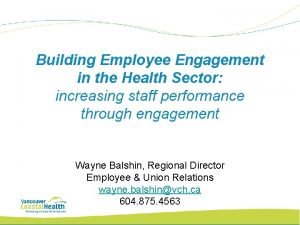 Vch employee engagement