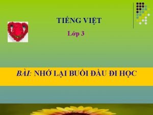 TING VIT Lp 3 BI NH LI BUI