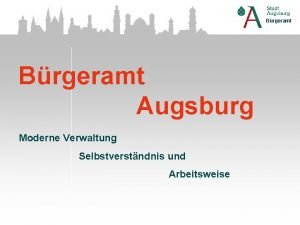 Augsburg bürgerbüro stadtmitte