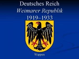 Weimarer republik wappen