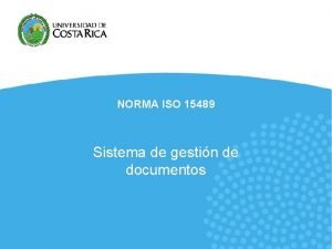 Que es la norma iso 15489