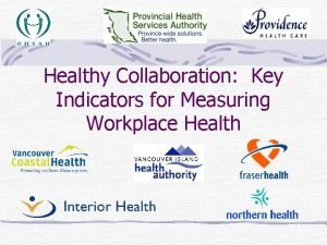 Healthy Collaboration Key Indicators for Measuring Workplace Health