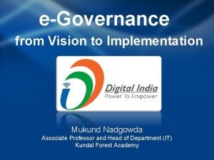 Difference between e governance and e government