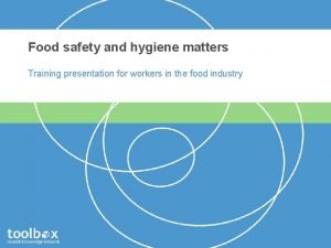 Food hygiene matters