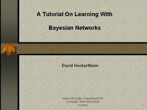 A tutorial on learning with bayesian networks