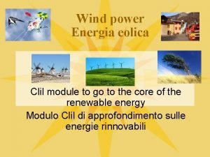 Wind power energia