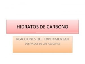 Desoxiazucares Desoxiazucares