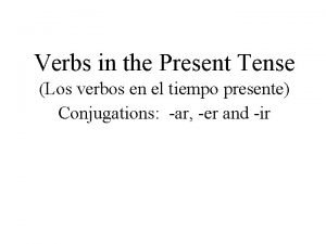 Abrir conjugation