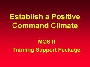 Command climate definition