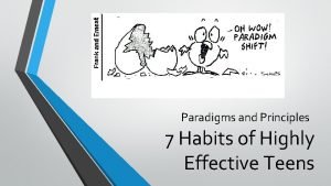 7 habits paradigms