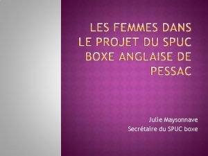 Spuc pessac boxe