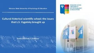Moscow state university of psychology and education