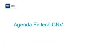 Agenda Fintech CNV Visin Fintech CNV Las nuevas