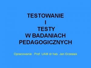 Zadania zamknięte przykłady