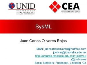 Sys ML Juan Carlos Olivares Rojas MSN juancarlosolivareshotmail