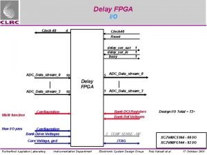 Delay FPGA IO Clock 40 4 Clock 40