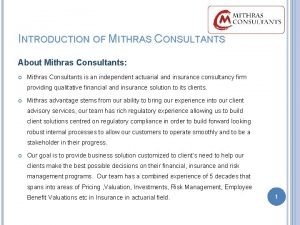 Mithras consultants