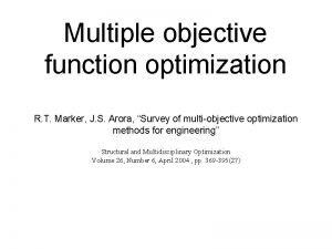 Unimodal function