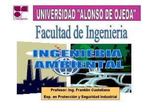 Profesor Ing Franklin Castellano Esp en Proteccin y