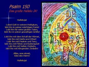 Halleluja lobet gott in seinem heiligtum text