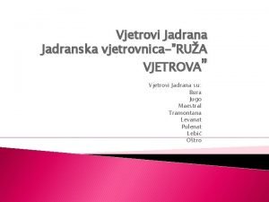 Jadranska ruža vjetrova