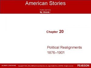 American Stories THIRD EDITION By Brands Chapter 20