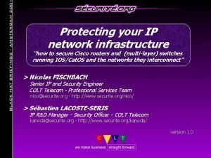 Ip network infrastructure