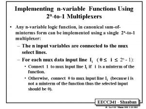 4 variable function using 4 to 1 mux