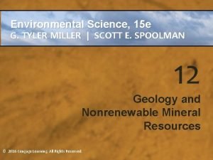Environmental science miller