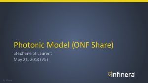 Photonic Model ONF Share Stephane StLaurent May 21