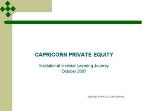 Capricorn private investments