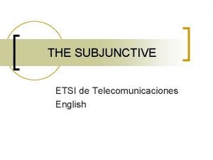 Telecomunicaciones in english
