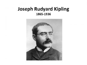 Rudyard kipling