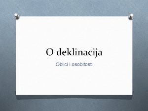 Obje deklinacija