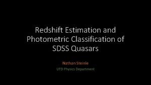 Redshift Estimation and Photometric Classification of SDSS Quasars