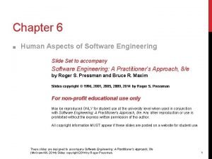 Human aspects of software engineering