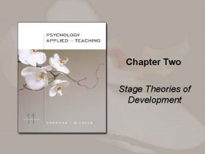 Chapter Two Stage Theories of Development Overview Erikson