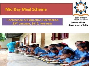 Mid Day Meal Scheme Conference of Education Secretaries