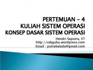 Sistem operasi