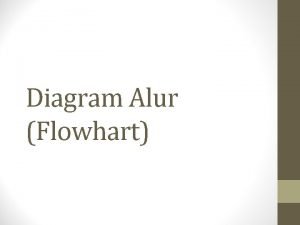 Diagram Alur Flowhart Definisi Diagram alur merupakan gambar