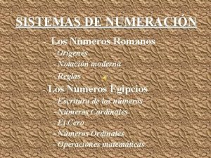 Nmeros romanos