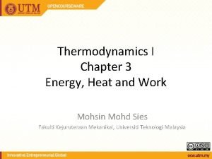 Thermodynamics chapter 3