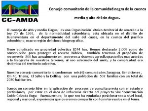 Consejo comunitario de la comunidad negra de la