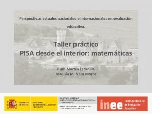 Perspectivas actuales nacionales e internacionales en evaluacin educativa