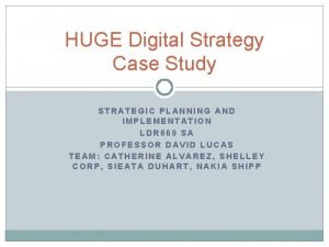 Digital strategy case study