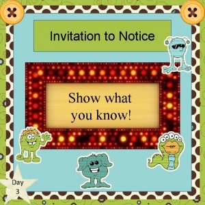 Invitation to notice