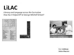 Li LAC Literacy and Language across the Curriculum