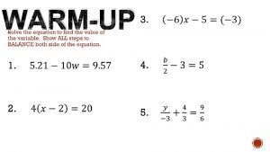 WARMUP UNIT RATE PROPORTIONAL ITY VARIATION SLOPE WHAT