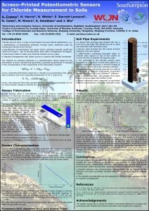 ScreenPrinted Potentiometric Sensors for Chloride Measurement in Soils