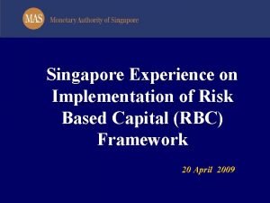 Risk based capital singapore